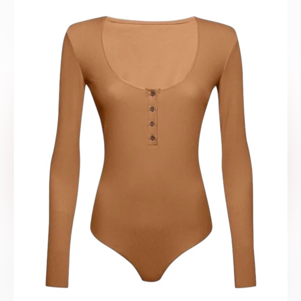 NWT Wolford Henley String Long sleeves Bodysuit